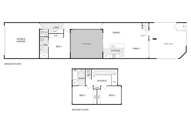 Floorplan of Homely townhouse listing, 26 Melomys Circuit, Throsby ACT 2914