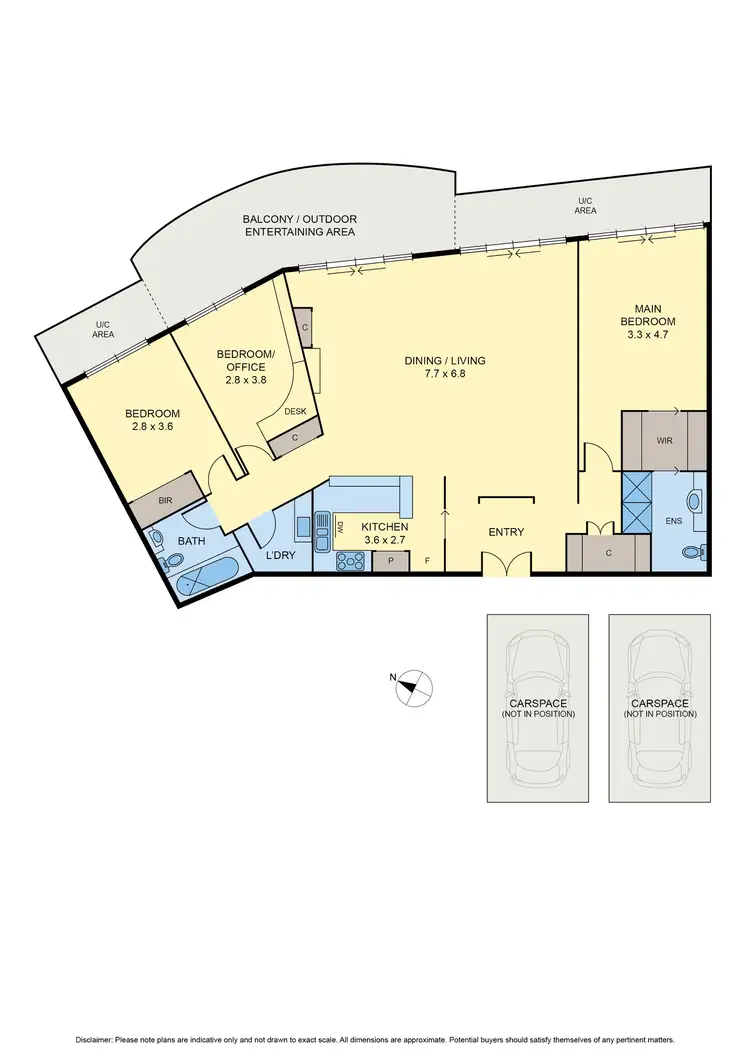 Floorplan of Homely apartment listing, 802/701 Mt Alexander Road, Moonee Ponds VIC 3039