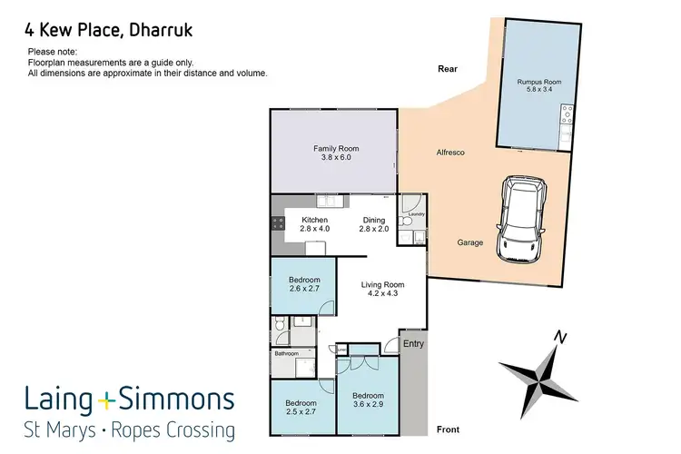 Floorplan of Homely house listing, 4 Kew Place, Dharruk NSW 2770