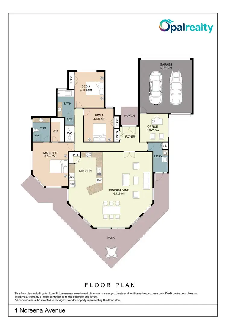 Floorplan of Homely house listing, 1 Noreena Avenue, Golden Bay WA 6174