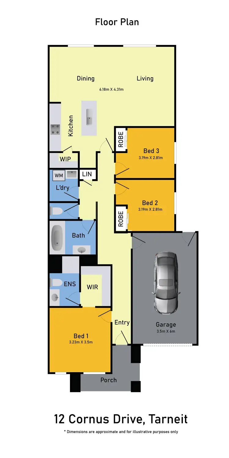 Floorplan of Homely house listing, 12 Cornus Drive, Tarneit VIC 3029