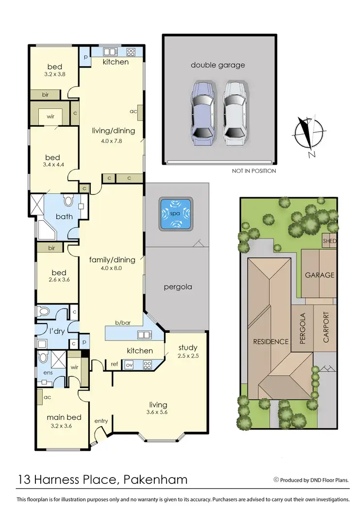 Floorplan of Homely house listing, 13 Harness Place, Pakenham VIC 3810