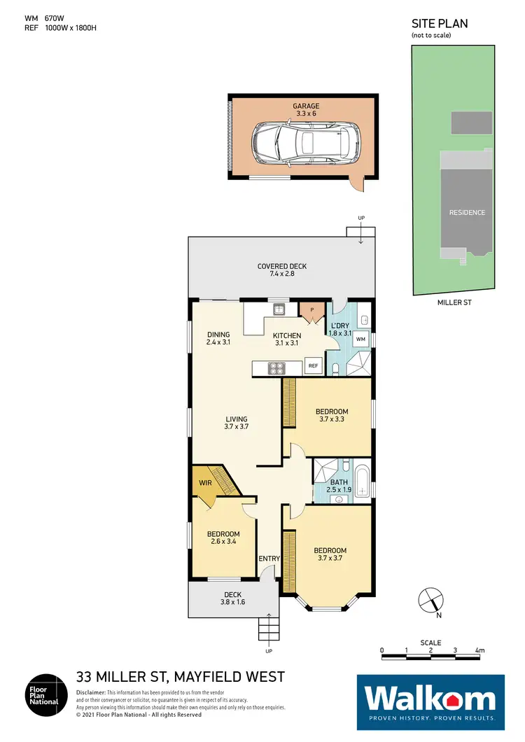 Floorplan of Homely house listing, 33 Miller Street, Mayfield West NSW 2304