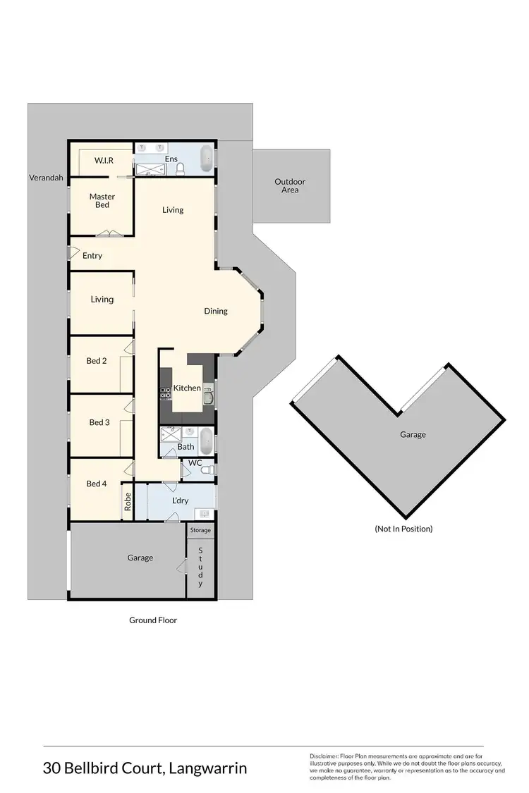 Floorplan of Homely rural property listing, 30 Bellbird Court, Langwarrin VIC 3910