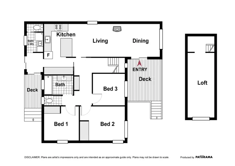 Floorplan of Homely house listing, 3 The Crescent, Queanbeyan NSW 2620