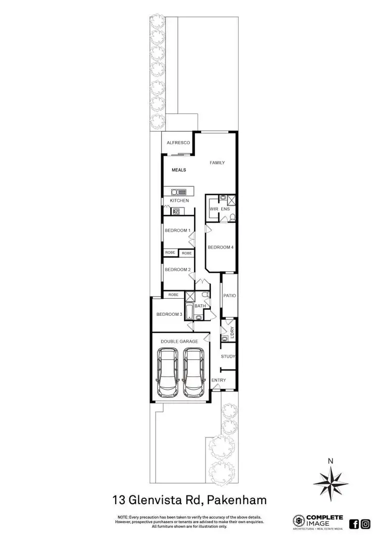 Floorplan of Homely house listing, 13 Glenvista Road, Pakenham VIC 3810