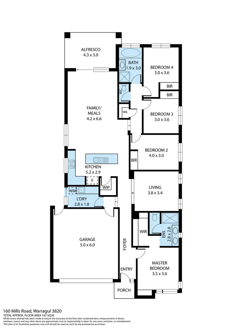 Floorplan of Homely house listing, 160 Mills Road, Warragul VIC 3820