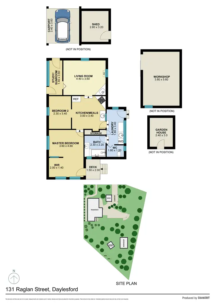 Floorplan of Homely house listing, 131 Raglan Street, Daylesford VIC 3460