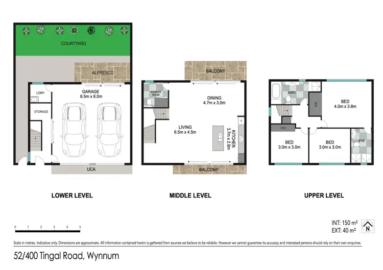 Floorplan of Homely townhouse listing, 52/400 Tingal Road, Wynnum QLD 4178
