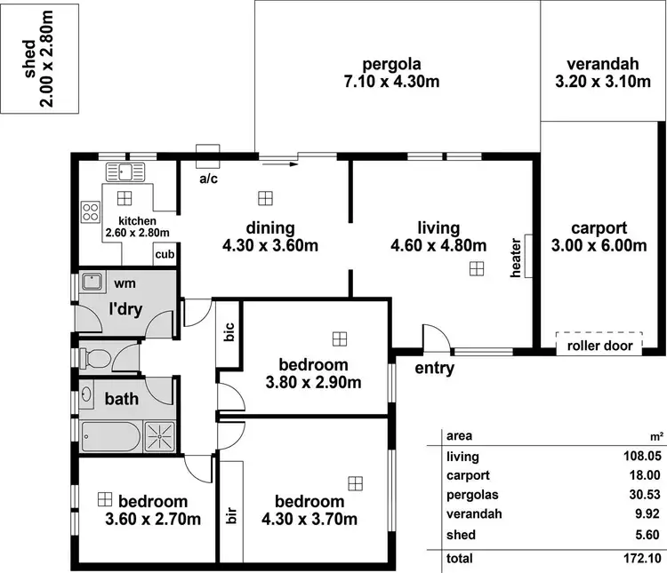 Floorplan of Homely unit listing, 4/55 Castle Street, Edwardstown SA 5039