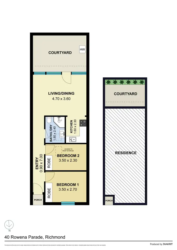 Floorplan of Homely house listing, 40 Rowena Parade, Richmond VIC 3121