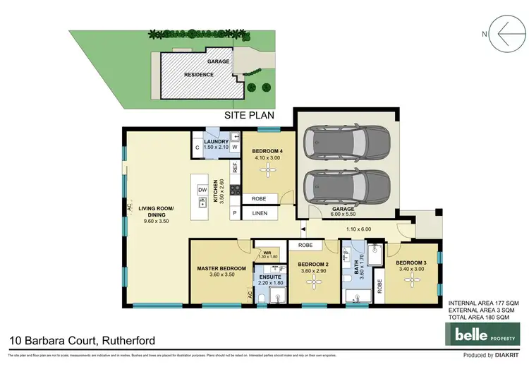 Floorplan of Homely house listing, 10 Barbara Court, Rutherford NSW 2320