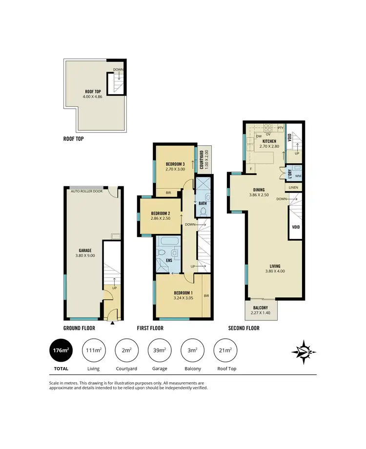 Floorplan of Homely townhouse listing, 7/12 Toms Court, Adelaide SA 5000