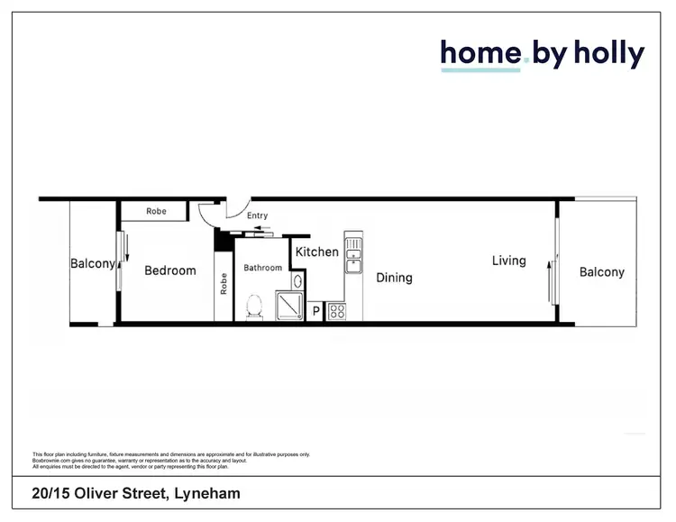 Floorplan of Homely apartment listing, 20/15 Oliver Street, Lyneham ACT 2602