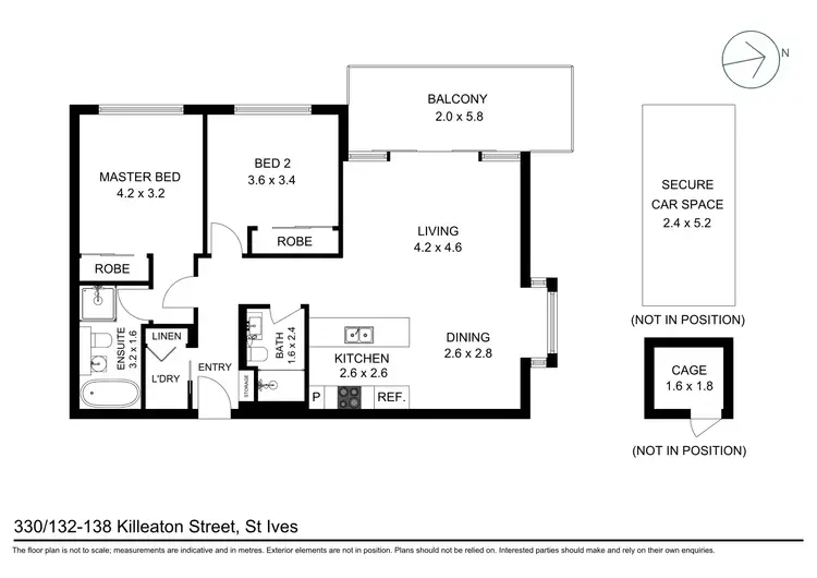 Floorplan of Homely apartment listing, 330/132-138 Killeaton Street, St Ives NSW 2075