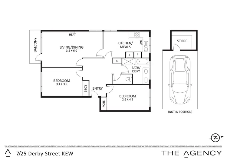 Floorplan of Homely apartment listing, 7/25 Derby Street, Kew VIC 3101