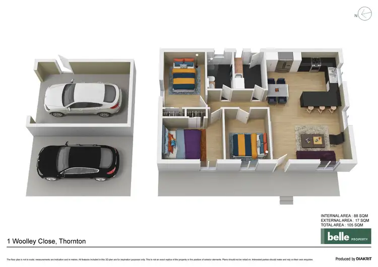 Floorplan of Homely house listing, 1 Woolley Close, Thornton NSW 2322