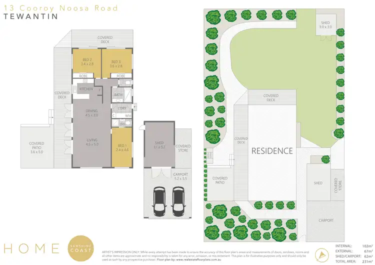 Floorplan of Homely house listing, 13 Cooroy Noosa Road, Tewantin QLD 4565