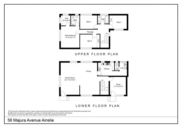 Floorplan of Homely house listing, 56 Majura Avenue, Ainslie ACT 2602