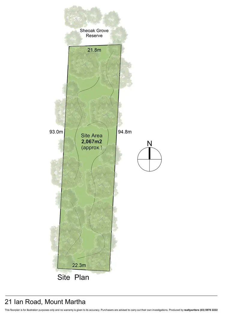 Floorplan of Homely land listing, 21 Ian Road, Mount Martha VIC 3934