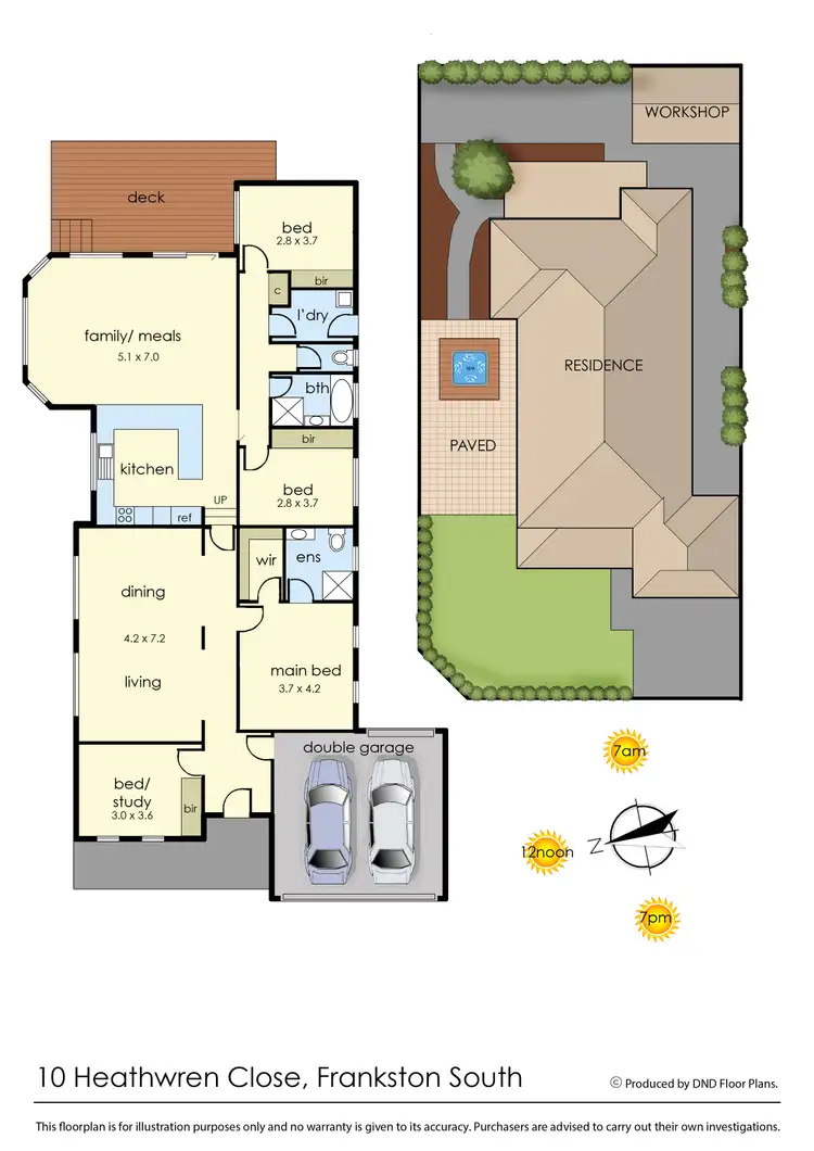 Floorplan of Homely house listing, 10 Heathwren Close, Frankston South VIC 3199