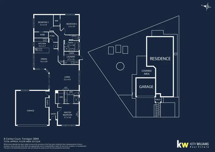 Floorplan of Homely house listing, 8 Carlow Court, Traralgon VIC 3844
