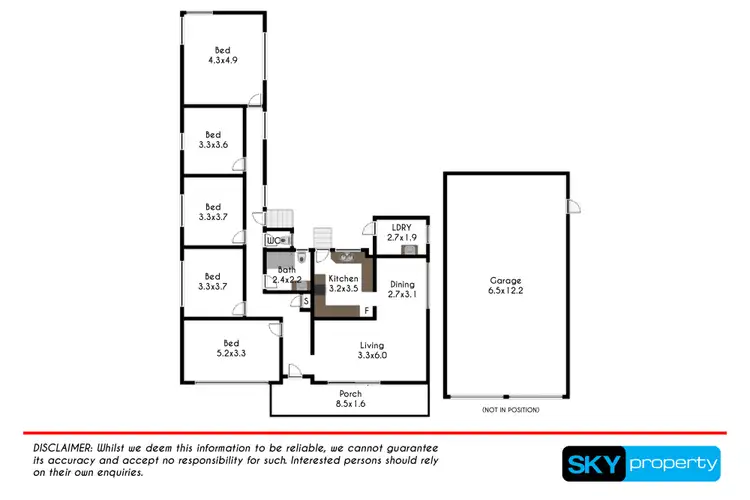 Floorplan of Homely house listing, 34 Beatrice Street, Rooty Hill NSW 2766