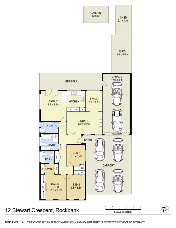 Floorplan of Homely house listing, 12 Stewart Crescent, Rockbank VIC 3335