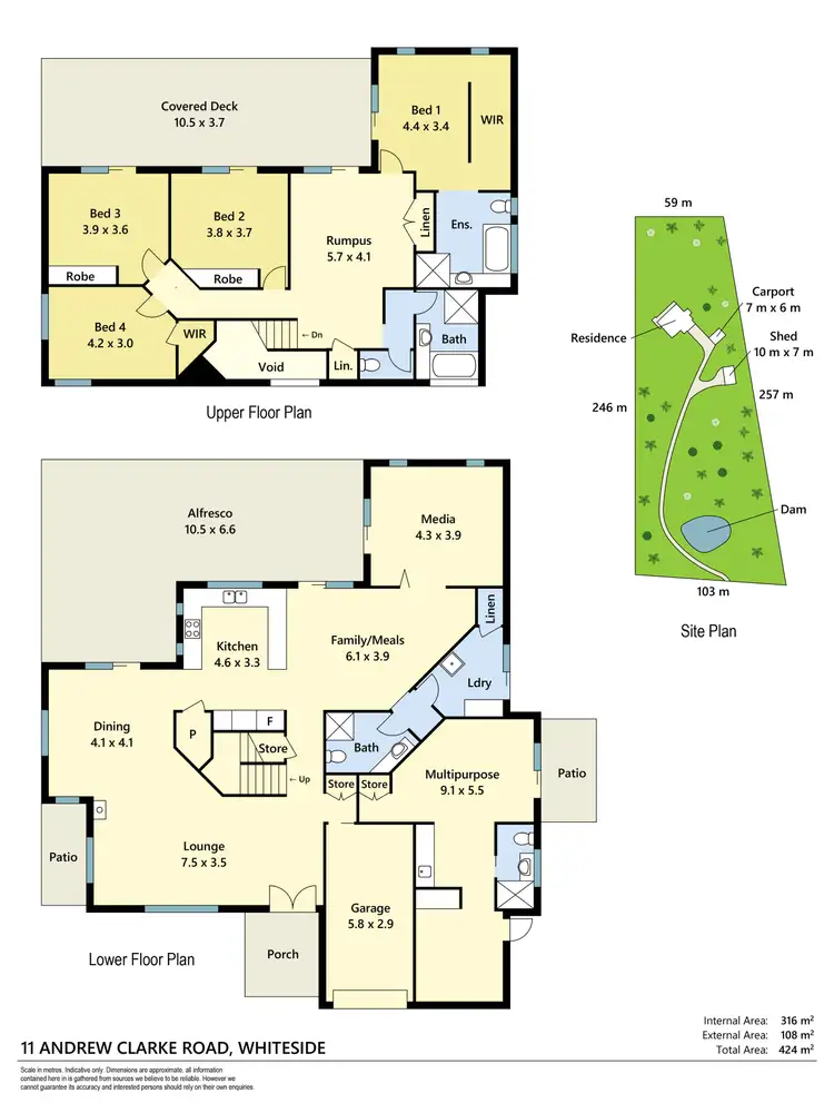 Floorplan of Homely house listing, 11 Andrew Clarke Road, Whiteside QLD 4503