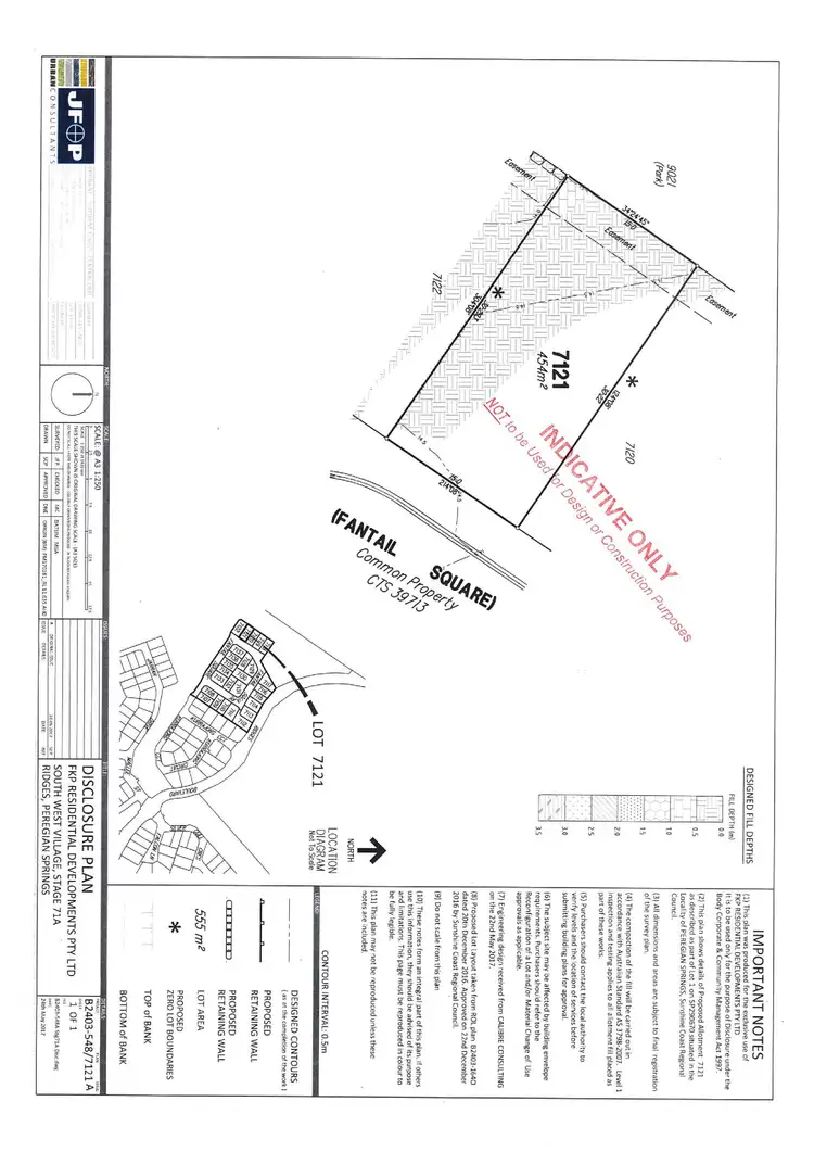 Floorplan of Homely land listing, 36 Fantail Square, Peregian Springs QLD 4573