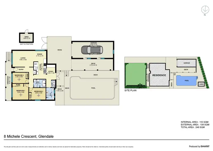 Floorplan of Homely house listing, 8 Michele Crescent, Glendale NSW 2285