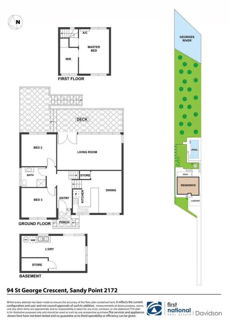 Floorplan of Homely house listing, 94 St George Crescent, Sandy Point NSW 2172