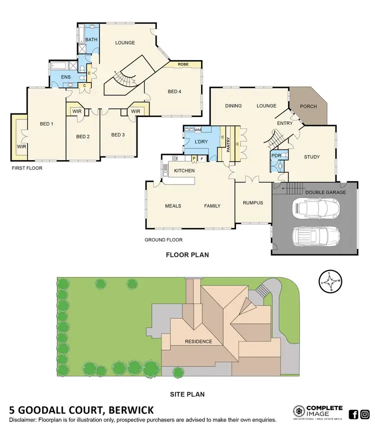 Floorplan of Homely house listing, 5 Goodall Court, Berwick VIC 3806