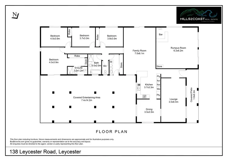 Floorplan of Homely rural property listing, 138 Leycester Road, Leycester NSW 2480
