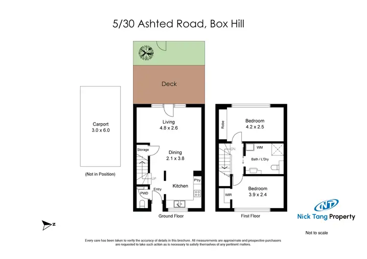 Floorplan of Homely townhouse listing, 5/30 Ashted Road, Box Hill VIC 3128