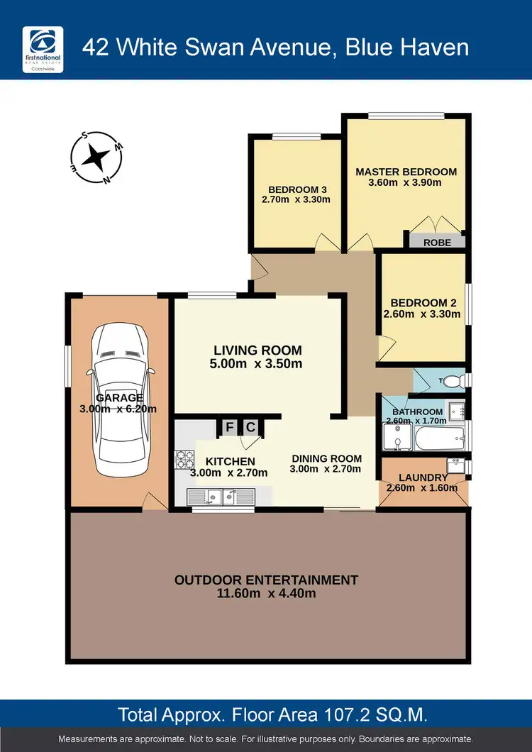 Floorplan of Homely house listing, 42 White Swan Avenue, Blue Haven NSW 2262