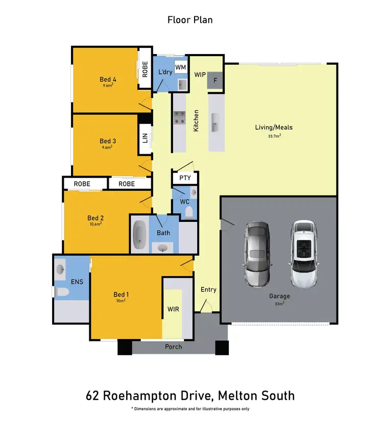 Floorplan of Homely house listing, 62 Roehampton Drive, Strathtulloh VIC 3338