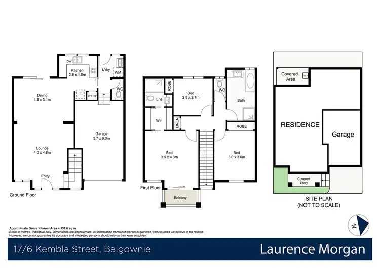 Floorplan of Homely townhouse listing, 17/6 Kembla Street, Balgownie NSW 2519