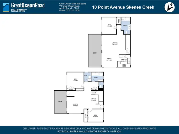 Floorplan of Homely house listing, 10 Point Avenue, Skenes Creek VIC 3233