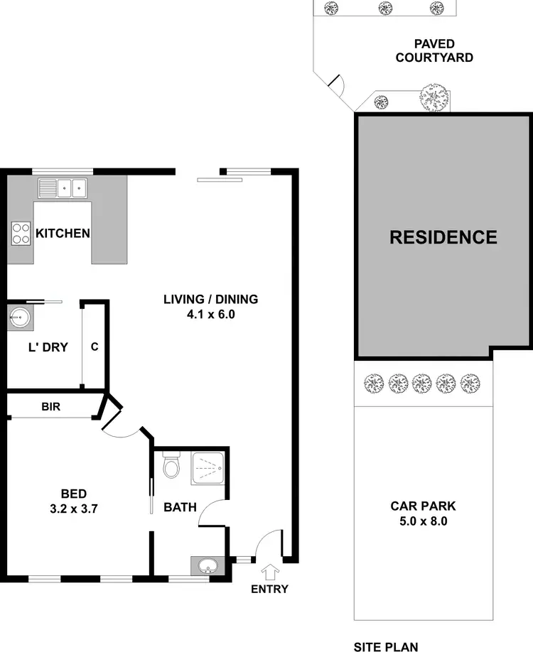 Floorplan of Homely unit listing, 13/29-31 Eramosa East Road, Somerville VIC 3912