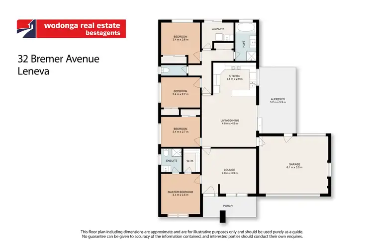 Floorplan of Homely house listing, 32 Bremer Avenue, Leneva VIC 3691