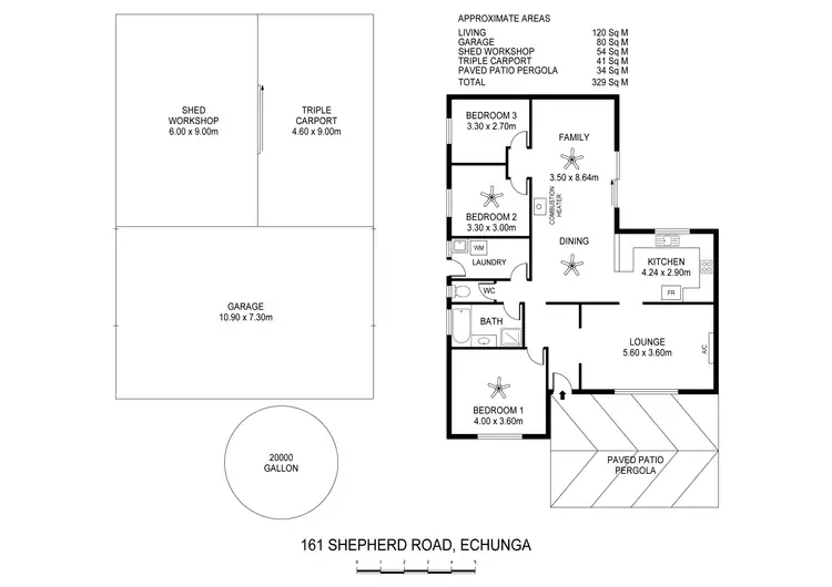 Floorplan of Homely rural property listing, 161 Shepherd Road, Echunga SA 5153