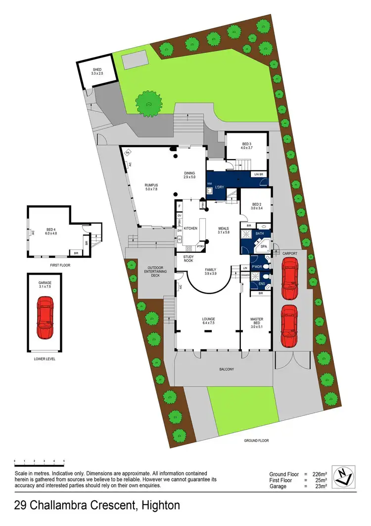 Floorplan of Homely house listing, 29 Challambra Crescent, Highton VIC 3216