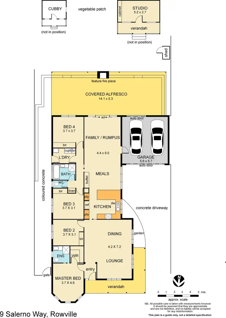 Floorplan of Homely house listing, 9 Salerno Way, Rowville VIC 3178