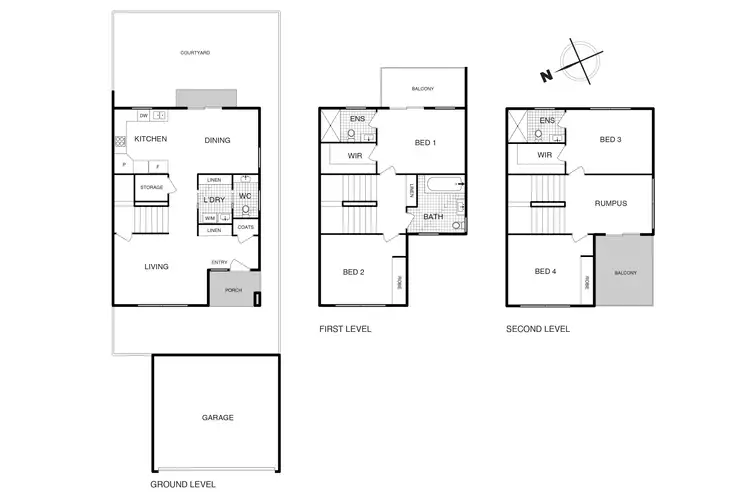 Floorplan of Homely townhouse listing, 40/1 Gifford Street, Coombs ACT 2611