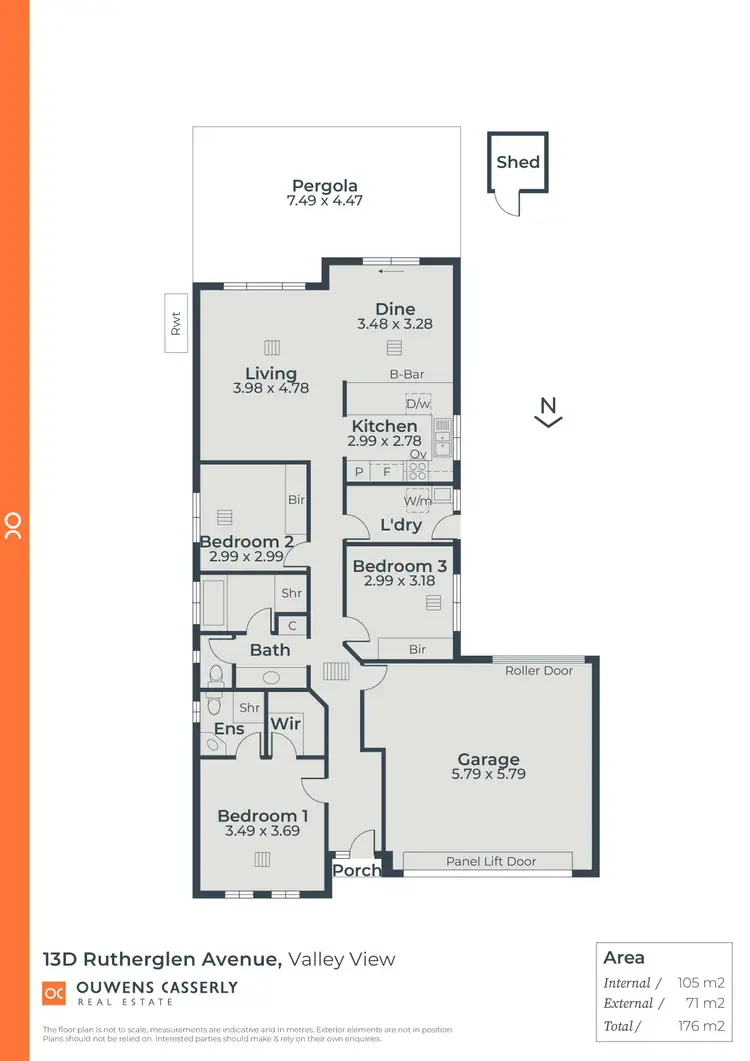 Floorplan of Homely house listing, 13d Rutherglen Avenue, Valley View SA 5093