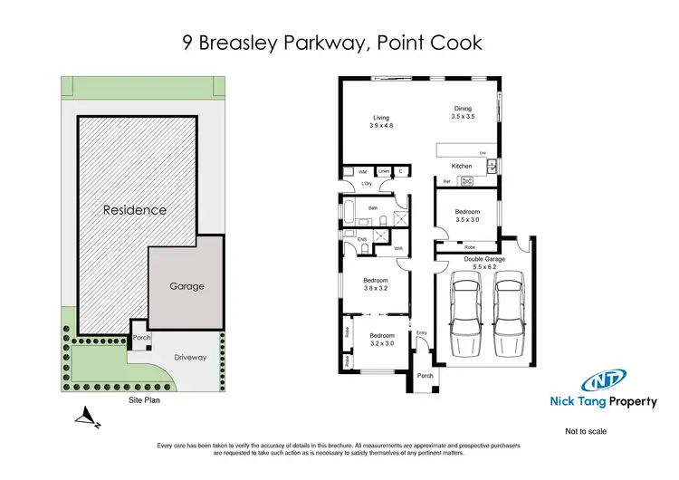 Floorplan of Homely house listing, 9 Breasley Parkway, Point Cook VIC 3030
