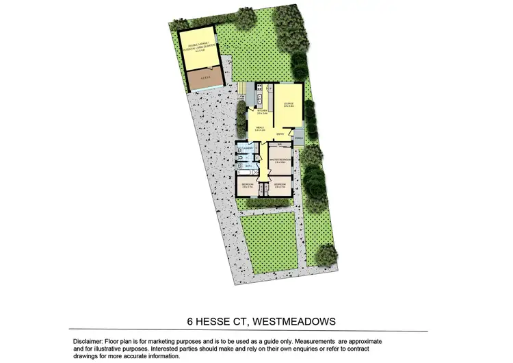 Floorplan of Homely house listing, 6 Hesse Court, Westmeadows VIC 3049