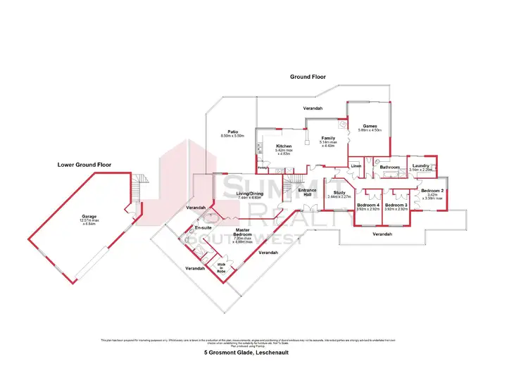 Floorplan of Homely house listing, 5 Grosmont Glade, Leschenault WA 6233