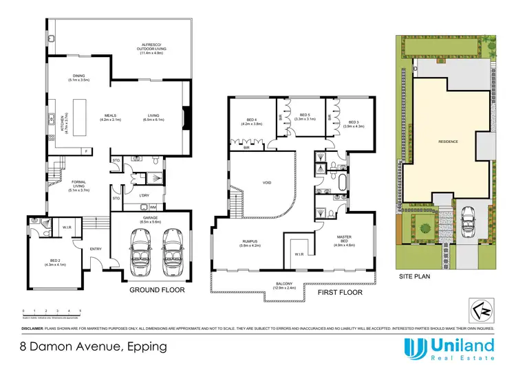 Floorplan of Homely house listing, 8 Damon Avenue, Epping NSW 2121
